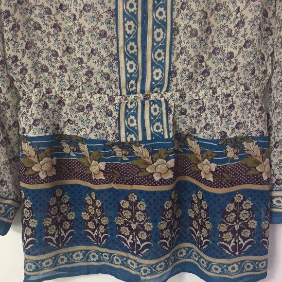 Lucky Brand Floral Top/Blouse - Picture 5 of 11